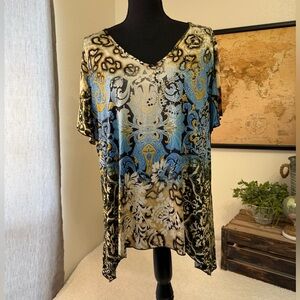 Brittany Black blouse 2X